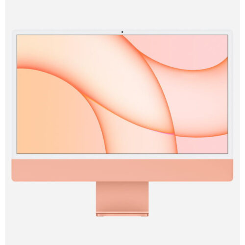 Nieuwe Gesealde iMac 24″ (2021) 4.5K True Tone Retina Apple M1 256GB SSD 8GB RAM Mac OS Ventura Oranje (Open Doos)